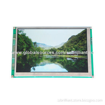 7-inch TFT LCD display module with 4-wire resistive touch interface, 640x480 resolution, 350CD/m